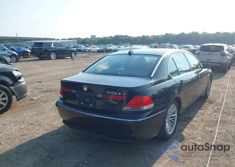 2005 BMW 745Li from USA, damaged, VIN WBAGN63555DS57386